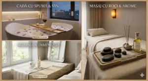 Accesorii și elemente de ambianță pentru crearea unui spațiu de relaxare discret și elegant