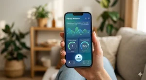 Interfață aplicație mobilă pentru personalizarea experienței wellness.